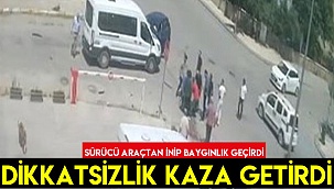 Sürücü araçtan inip baygınlık geçirdi