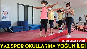 Yaz spor okullarına yoğun ilgi
