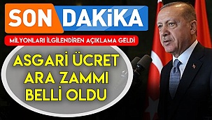 Asgari ücret ara zammı belli oldu