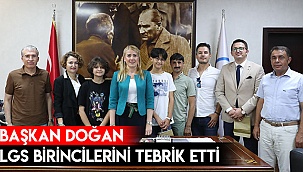 Başkan Doğan, Merkezefendili LGS birincilerini tebrik etti