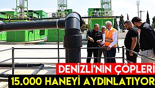 Denizli'nin çöpleri 15.000 haneyi aydınlatıyor