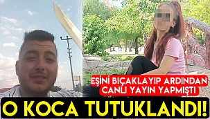 Eşini bıçakla ağır yaralayan koca tutuklandı