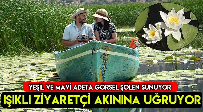 Güzelliğiyle kendine hayran bırakan Işıklı Gölü ziyaretçi akınına uğruyor