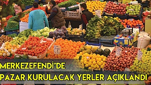 Merkezefendi'de arife günü pazar kurulacak yerler açıkladı