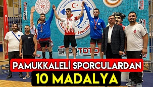 Pamukkale Belediyesporlulardan 10 madalya