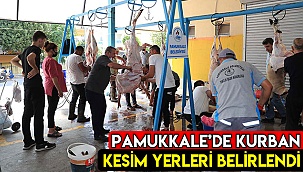 Pamukkale'de kurban kesim yerleri belirlendi