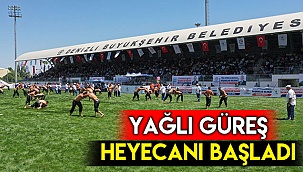 Şampiyon güreşçiler Denizli er meydanında