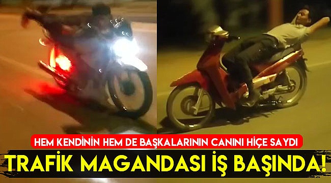 Trafik magandası iş başında