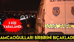 Amcaoğulları birbirini bıçakladı: 3 yaralı