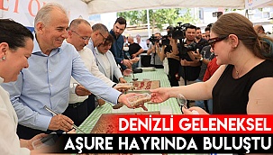 Denizli geleneksel aşure hayrında buluştu