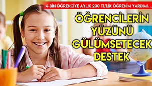 Öğrencilerin yüzünü gülümsetecek destek