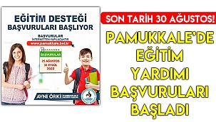 Pamukkale Belediyesi'nin eğitim yardımı başvuruları başladı
