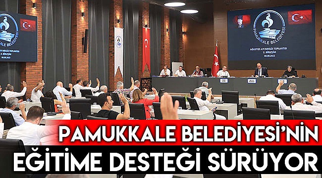 Pamukkale Belediyesi’nin eğitime desteği sürüyor