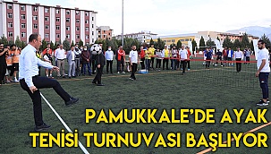 Pamukkale’de ayak tenisi turnuvası başlıyor