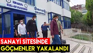 Sanayi bölgesinde 10 kaçak göçmen yakalandı