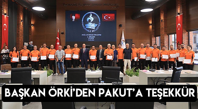 BAŞKAN ÖRKİ’DEN PAKUT’A TEŞEKKÜR
