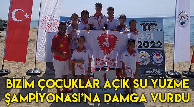 Bizim çocuklar Açık Su Yüzme Şampiyonası’na damga vurdu