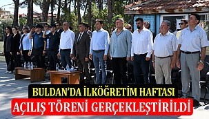 Buldan’da ilköğretim haftası açılış töreni gerçekleştirildi