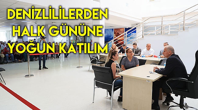 Denizlililerden Halk Gününe yoğun katılım