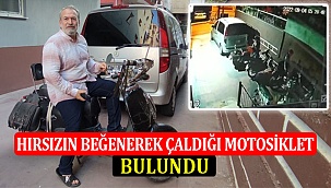 Hırsızın Beğenerek Çaldığı Motosiklet Bulundu