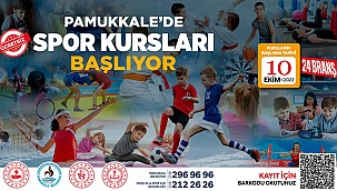 Pamukkale’de spor kursları başlıyor