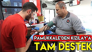 Pamukkale'den Kızılay'a tam destek
