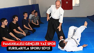Pamukkaleli gençler yaz spor kurslarıyla sporu sevdi