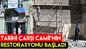 Tarihi Çarşı Cami’nin restorasyonu başladı