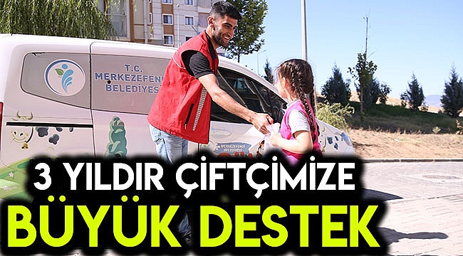 3 yıldır çiftçimize büyük destek
