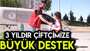 3 yıldır çiftçimize büyük destek