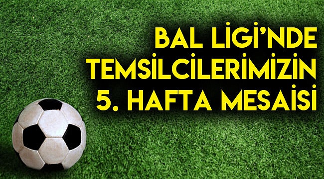 Bal Ligi’nde temsilcilerimizin 5. hafta mesaisi