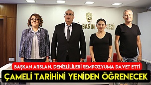 Başkan Arslan, Denizlilileri sempozyuma davet etti