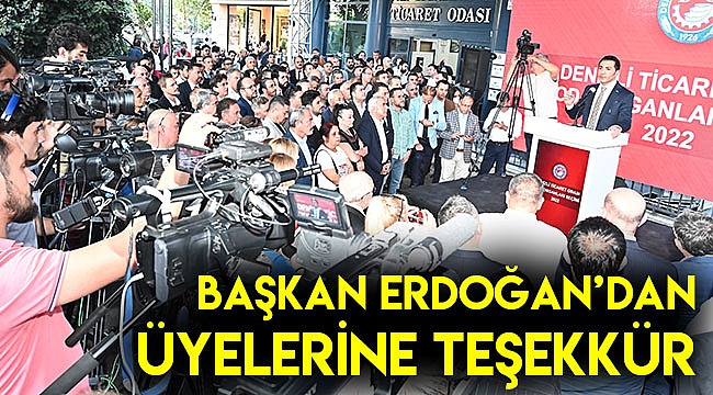 Başkan Erdoğan’dan üyelerine teşekkür