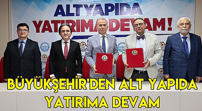 Büyükşehir'den alt yapıda yatırıma devam