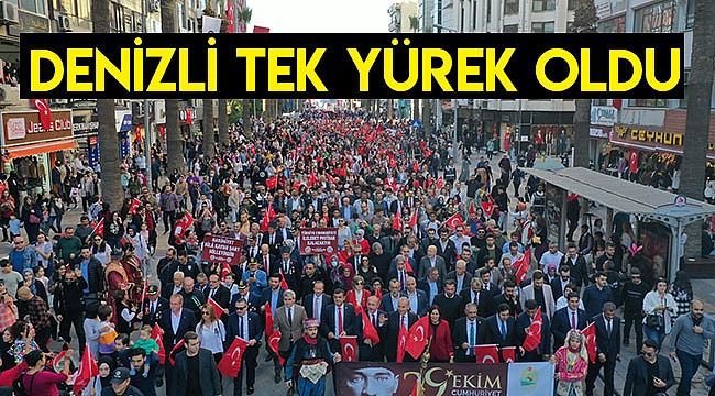 Denizli tek yürek oldu