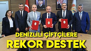Denizlili çiftçilere rekor destek