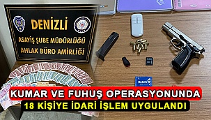 Kumar Ve Fuhuş Operasyonunda 18 Kişiye İdari İşlem Uygulandı