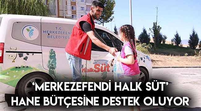‘Merkezefendi Halk Süt’ hane bütçesine destek oluyor