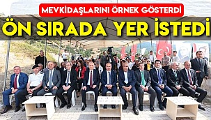 Mevkidaşlarını örnek gösterdi ön sıradan yer istedi 