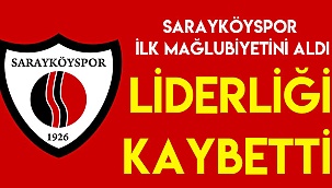 Sarayköyspor liderliği kaybetti