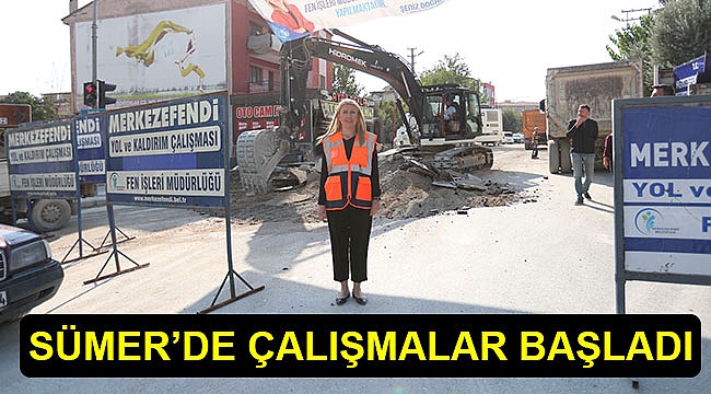 SÜMER MAHALLESİ’NDE ÜST YAPI ÇALIŞMALARI BAŞLADI