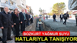 Bozkurt yağmur suyu hatlarıyla tanışıyor