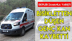 Ormanda bisikletten düşüp kan kaybeden genç için seferber oldular