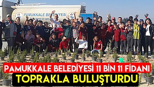 Pamukkale Belediyesi 11 bin 11 fidanı toprakla buluşturdu
