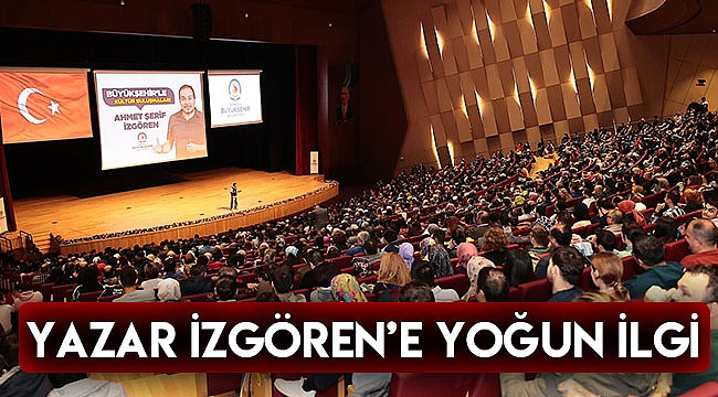 Yazar İzgören’e yoğun ilgi