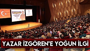 Yazar İzgören’e yoğun ilgi  