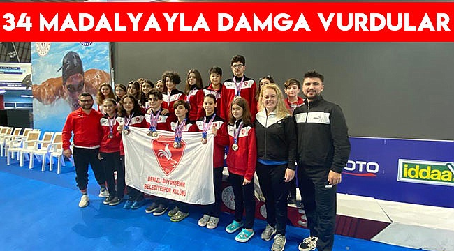 34 madalya ile damga vurdular
