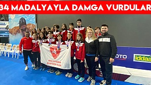 34 madalya ile damga vurdular