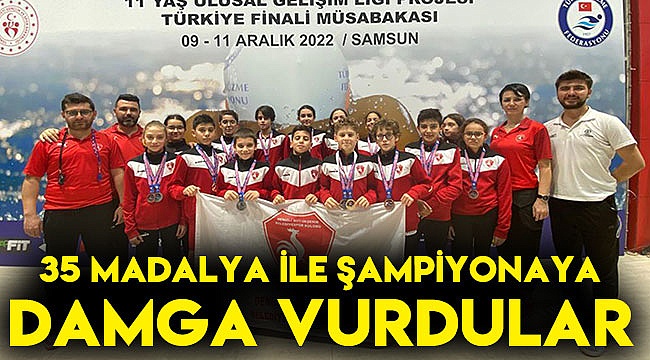 35 madalya ile şampiyonaya damga vurdular