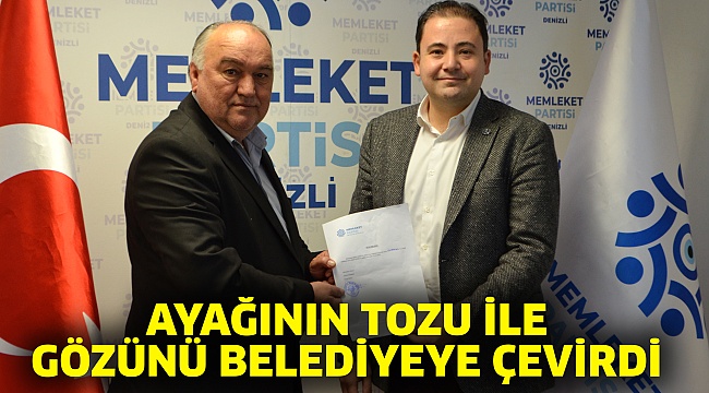 Ayağının Tozu İle Gözünü Belediyeye Çevirdi